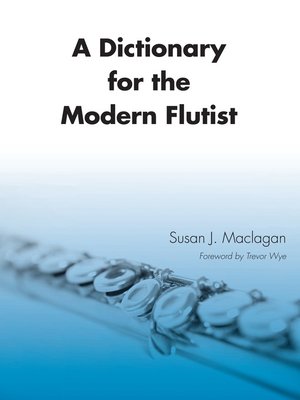 cover image of A Dictionary for the Modern Flutist
